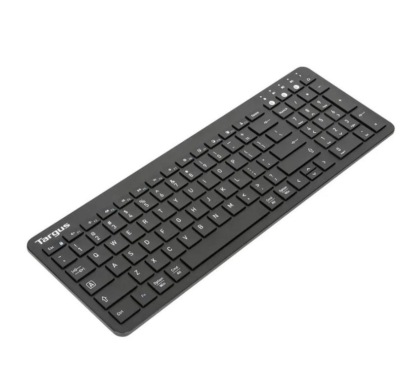 Teclado sem Fio Targus Midsize com Indicador de Bateria Dual Mode Bluetooth 5 Preto - AKB863