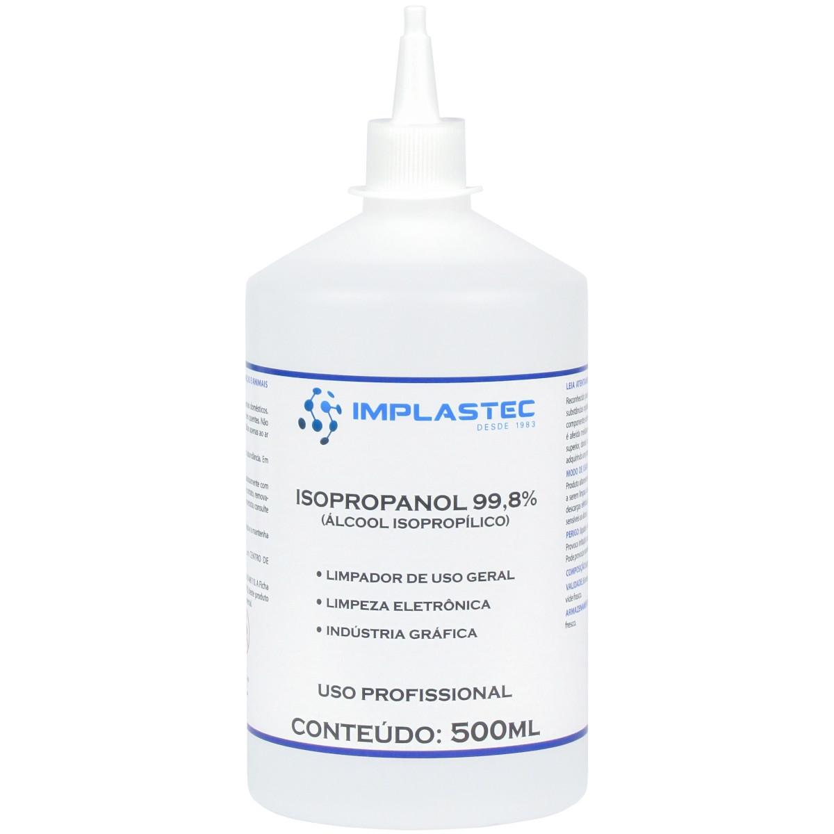 Alcool Isopropílico 500ml com Bico Aplicador