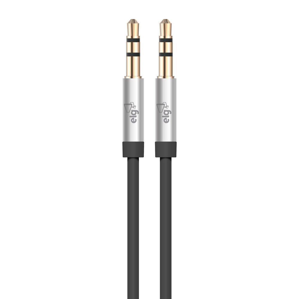 Cabo ELG de Áudio Auxiliar P2 x P2 Estéreo Alta Definição 1m Preto - P3510HD