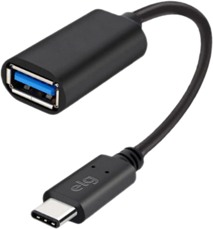 Cabo Adaptador OTG USB Tipo-C para USB a de Ampla Compatibilidade 3.0 20cm Preto - USBADP1