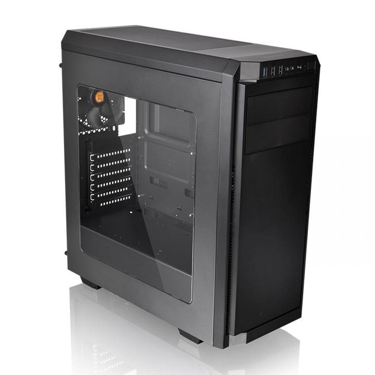 Gabinete ATX Thermaltake V100, Mid-Tower, sem Fonte, com 1 Fan, Lateral Acrílico