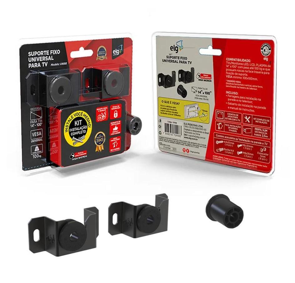Suporte Fixo de Parede ELG para TV de 14" a 100" - UNI88