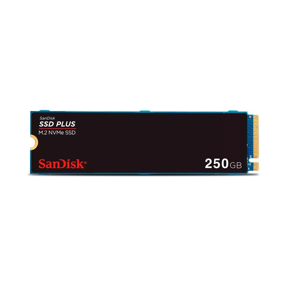 SSD M.2 NVMe 250GB PCI-e GEN3 Sandisk Plus Leitura 2400MB/s Gravação 1500MB/s