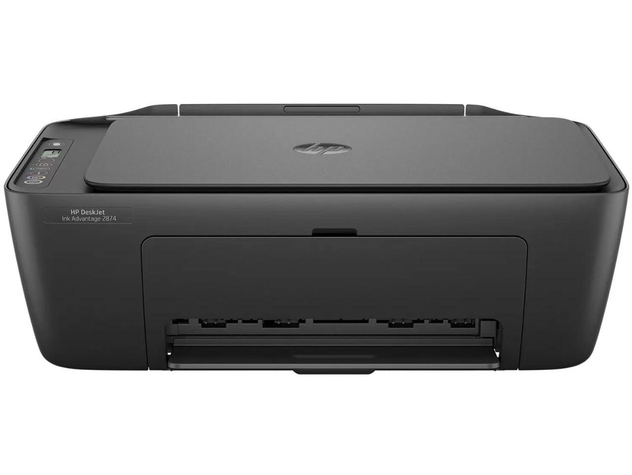 Impressora HP Multifuncional Jato de Tinta Deskjet Ink Advantage 2874 Colorida, Wi-Fi, USB, Bivolt