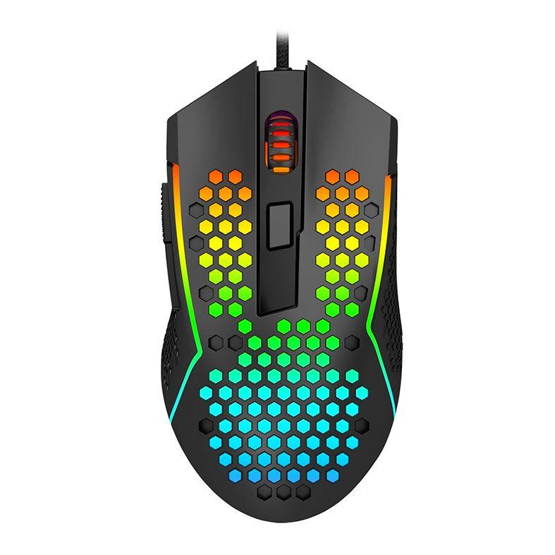 Mouse Gamer Redragon Reaping RGB 12400dpi 6 Botoes Preto