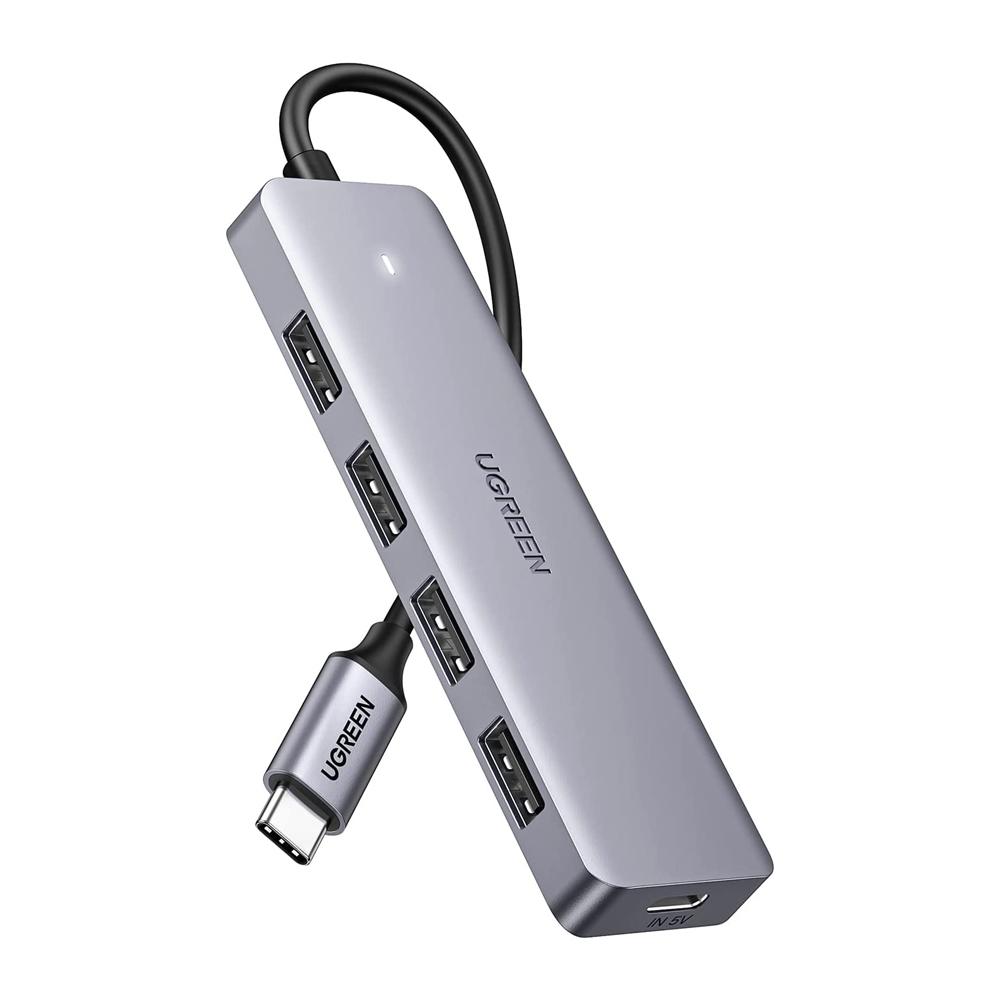 Hub 5 em 1 UGREEN 4x USB 3.0 + Power Supply USB-C