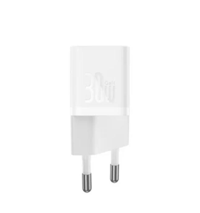 Kit Carregador de Parede Baseus USB-C 30W com Cabo USB-C de 1m - P10110902213-00