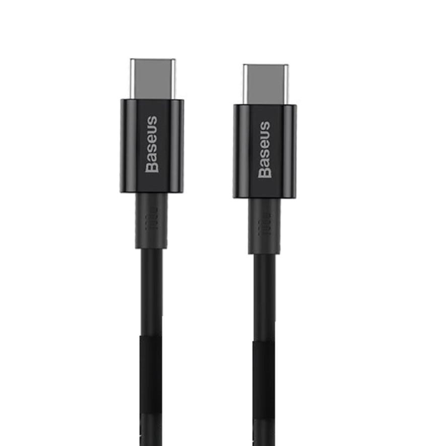 Cabo USB Tipo-C Baseus Superior Series para USB Tipo C 100W 1 Metro Preto - CATYS-B01