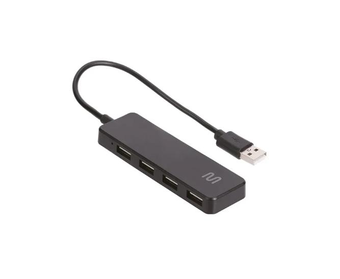 Hub USB 2.0 com 4 Portas USB Multi Preto - AC443