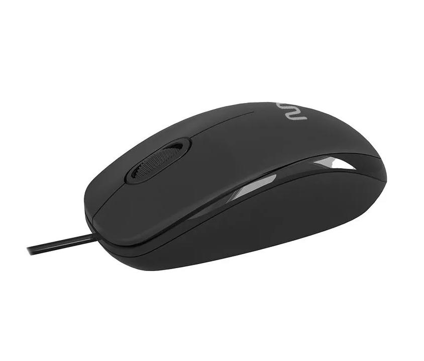 Mouse com Fio MF400 Conexão USB 1200dpi 3 Botões Clique Silencioso Preto Multilaser - MO386