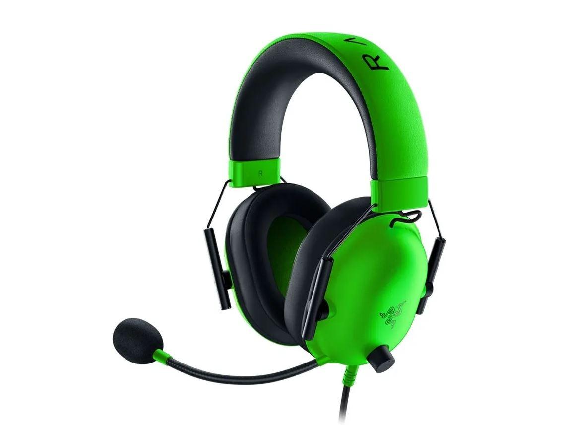 Headset Gamer Razer Blackshark V2 X,drivers 50mm, Surround 7.1- Verde