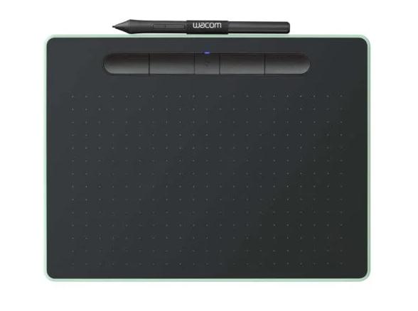 Mesa Digitalizadora Wacom Intuos Bluetooth Média, Preta e Verde - CTL6100WLE0