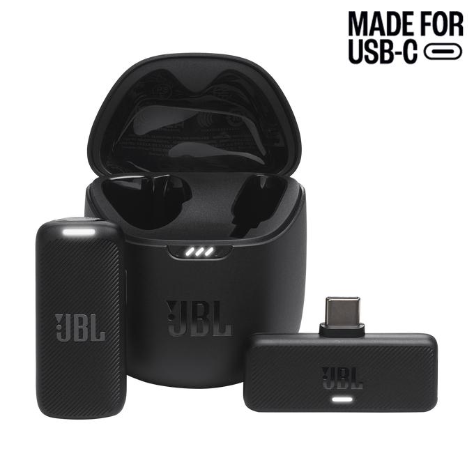 Microfone Lapela JBL Quantum Stream Wireless, com Conexão USB-C - Jblstrmwlusbcblk