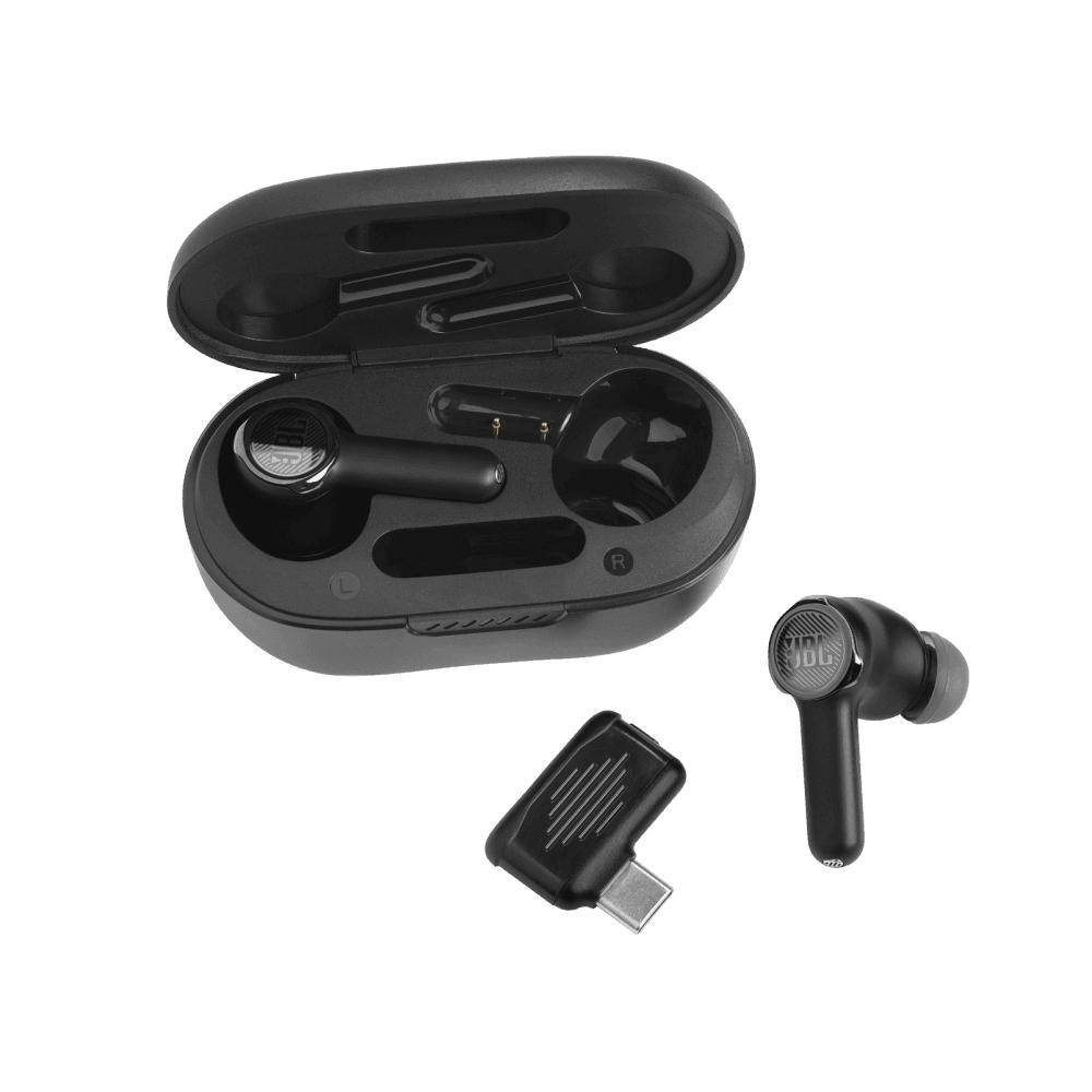 Fone de Ouvido JBL Quantum TWS, BT, Cancelamento de Ruído Adaptativo, Preto-Jblquantumtwsblk