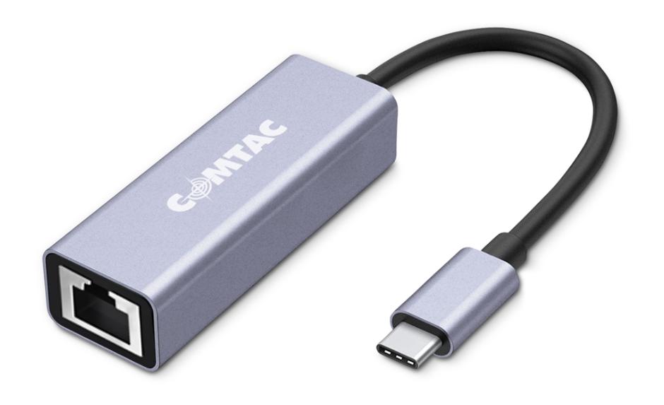 Adaptador de Rede USB Tipo C x Ethernet RJ45 Gigabit Comtac