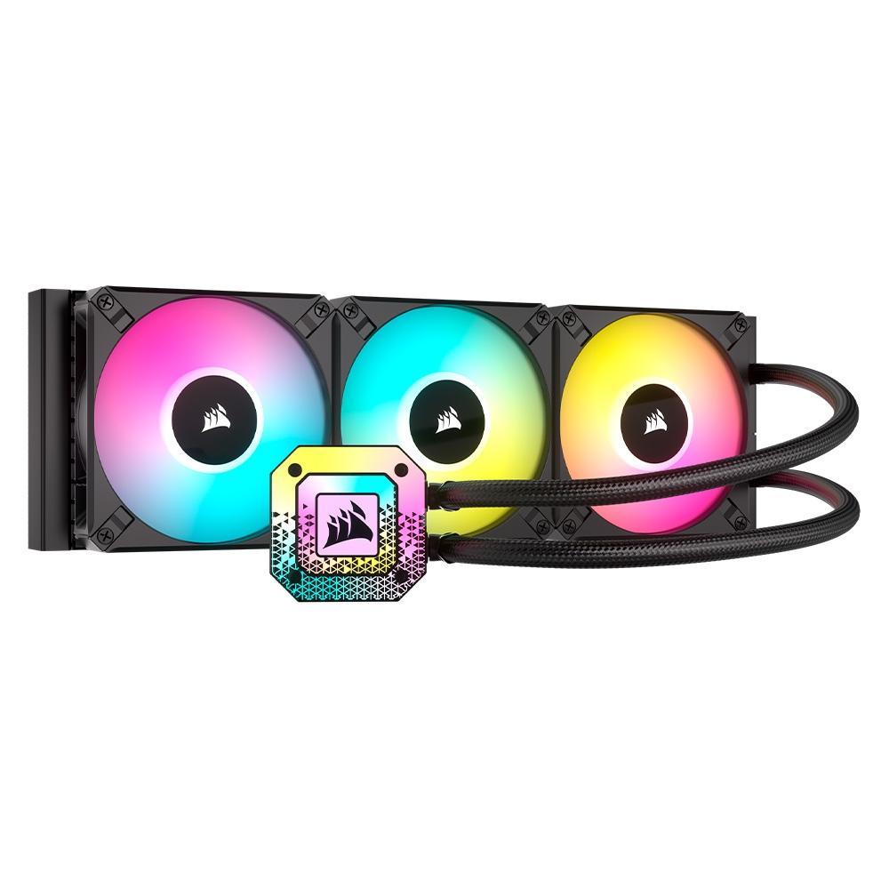 Water Cooler Corsair 150I Elite Capellix Xt, RGB, 360mm, Intel/AMD - Preto