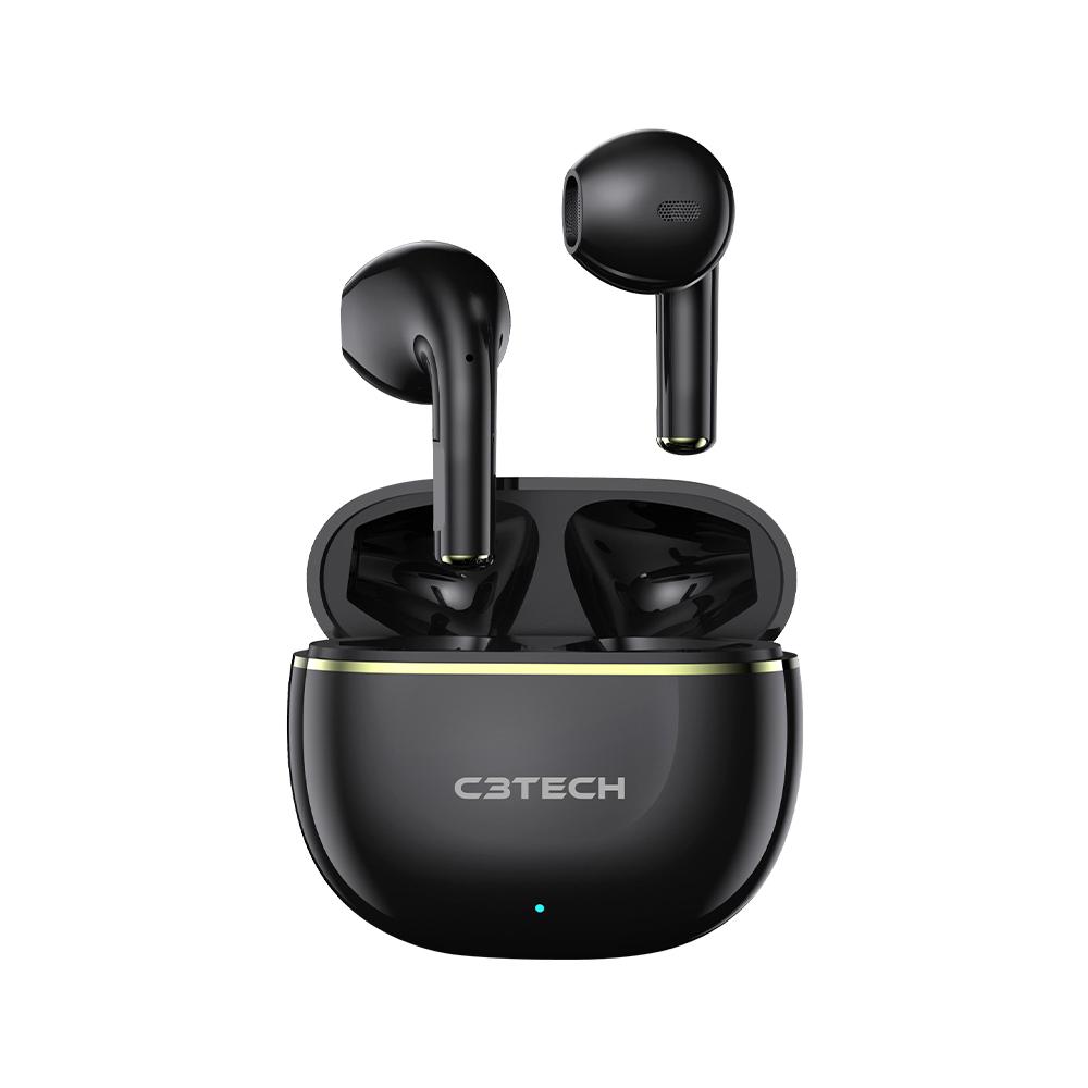 Fone de Ouvido TWS, Bluetooth 5.1, EP-TWS-30BK Preto - C3Tech