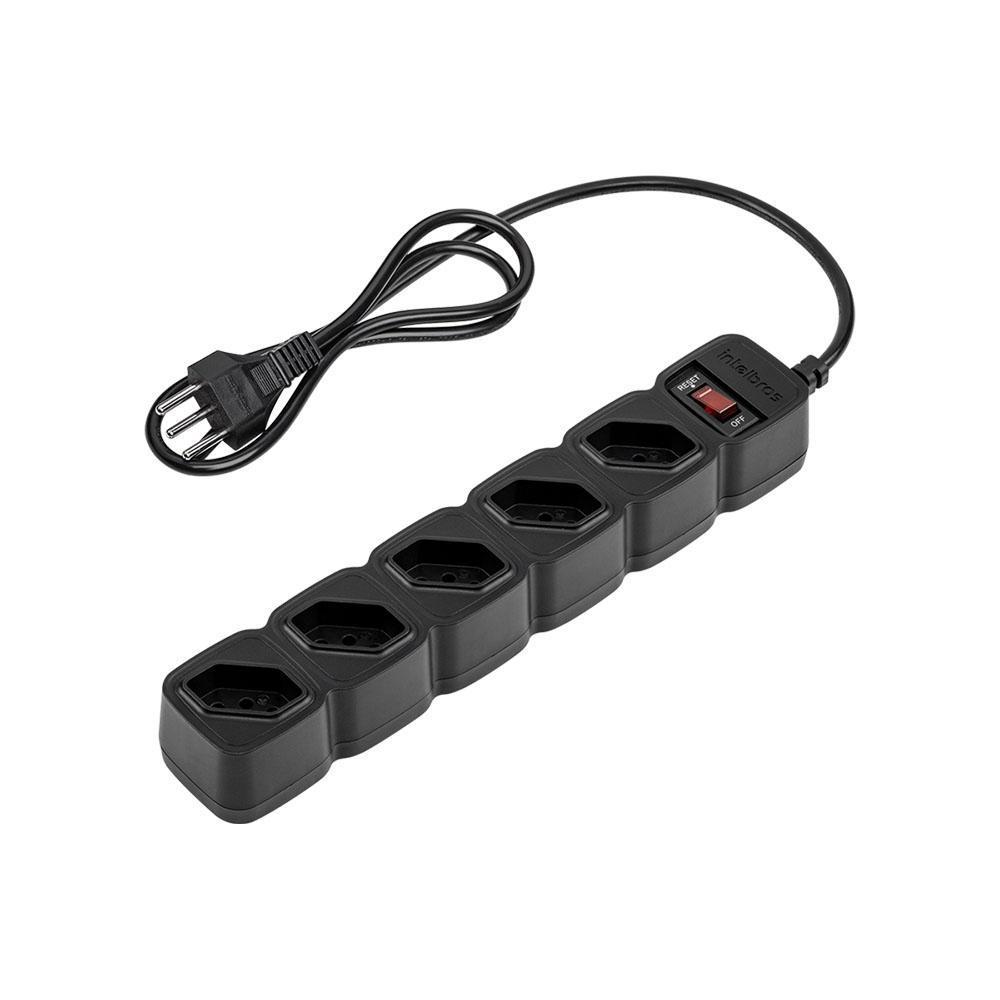 Filtro de Linha Intelbras Epe 205 Pt 5 Tomadas Bivolt 10A 3m Preto