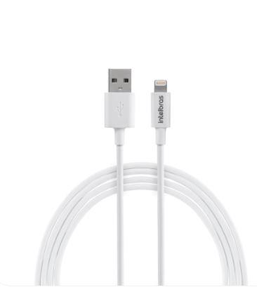 Cabo USB-a x Lightning 1,2m Pvc Branco - Intelbras