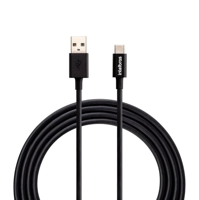 Cabo USB-a x USB-C 1,2m Pvc Preto - Intelbras