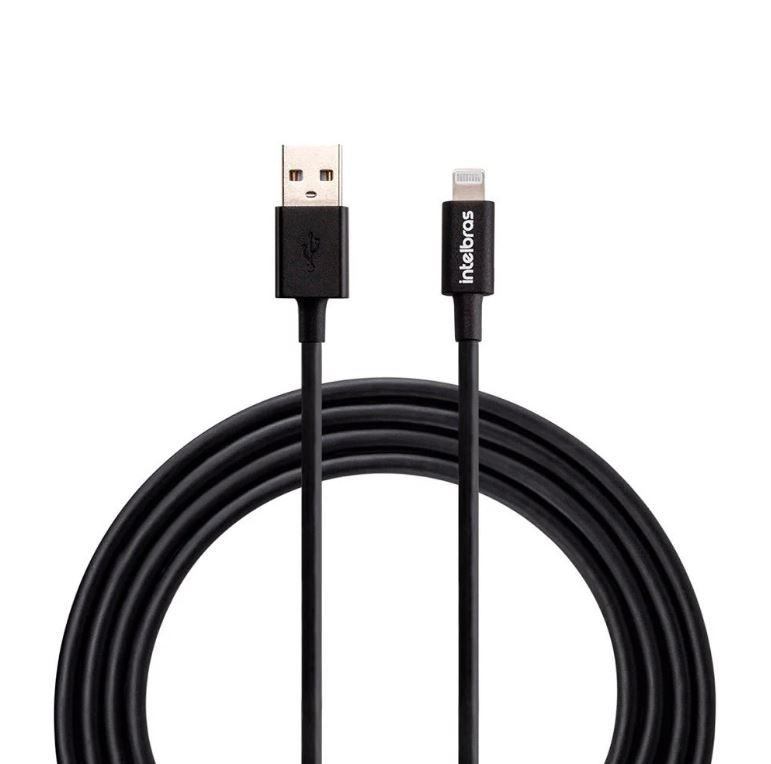 Cabo USB-a x Lightning 1,2m Pvc Preto - Intelbras