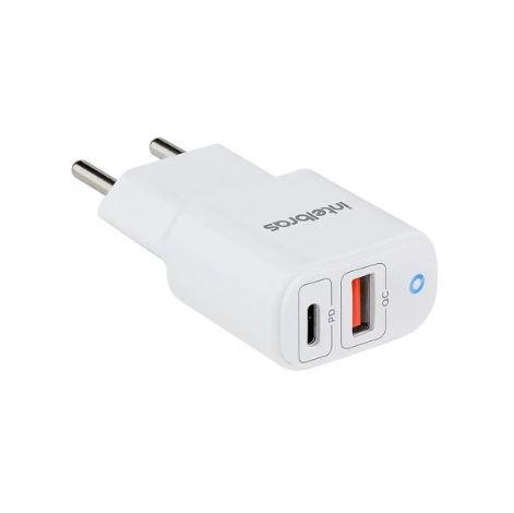 Carregador de Parede Intelbras USB-C + USB a EC11 Power 20W Branco