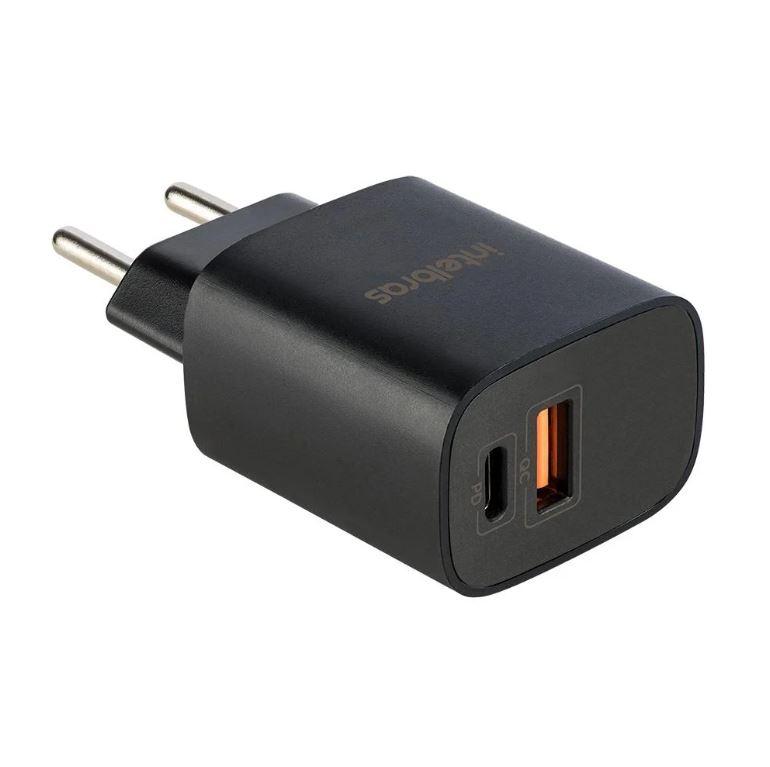 Carregador de Parede Intelbras USB-C + USB a EC11 Power 20W Preto