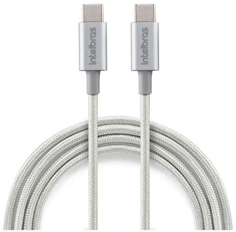 Cabo USB-C x USB-C 1,5m Nylon Branco