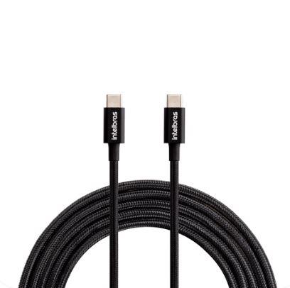 Cabo USB-C x USB-C 1,5m Nylon Preto - Intelbras