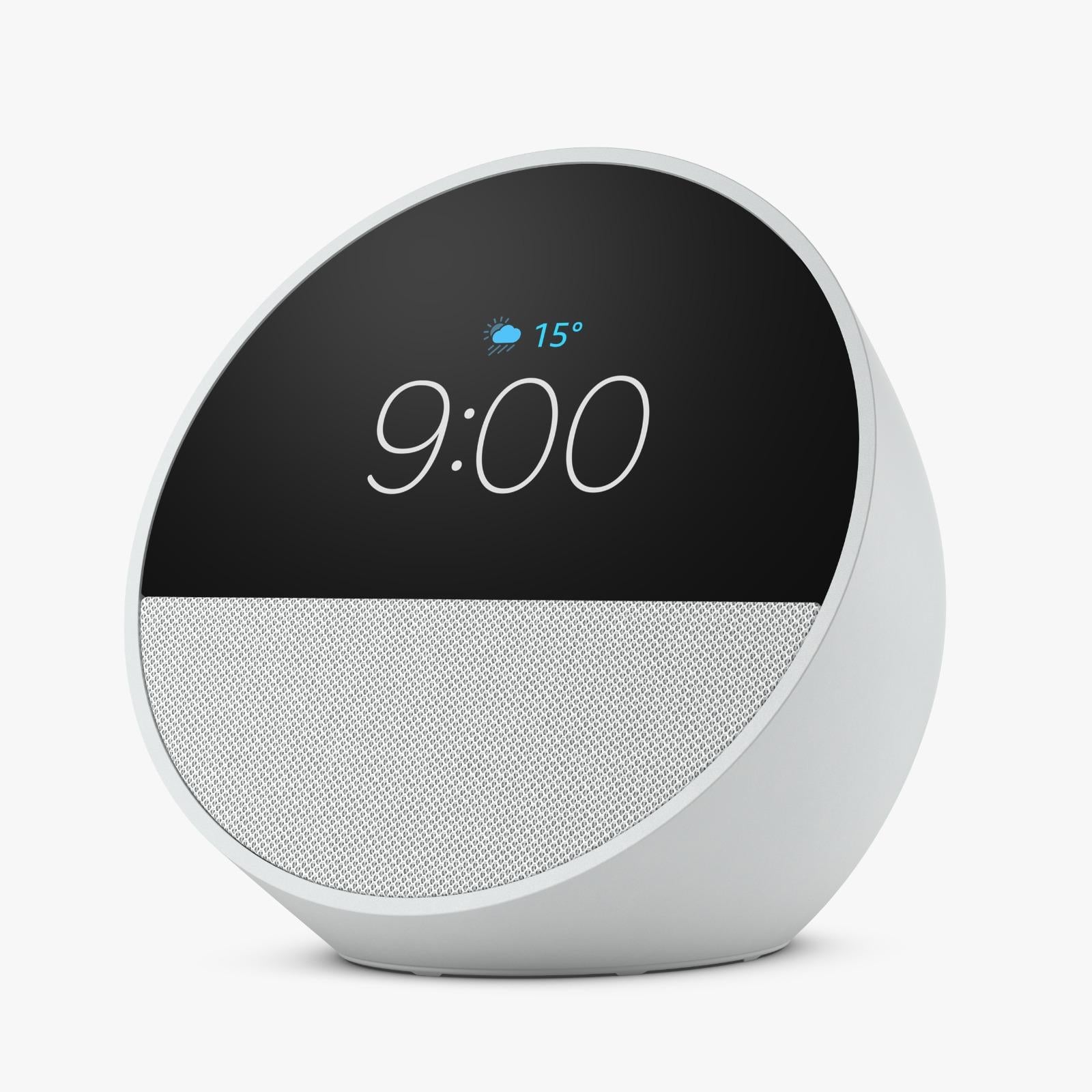 ECHO SPOT (2024) COM ALEXA, DESPERTADOR INTELIGENTE COM SOM VIBRANTE E ALEXA, BRANCA