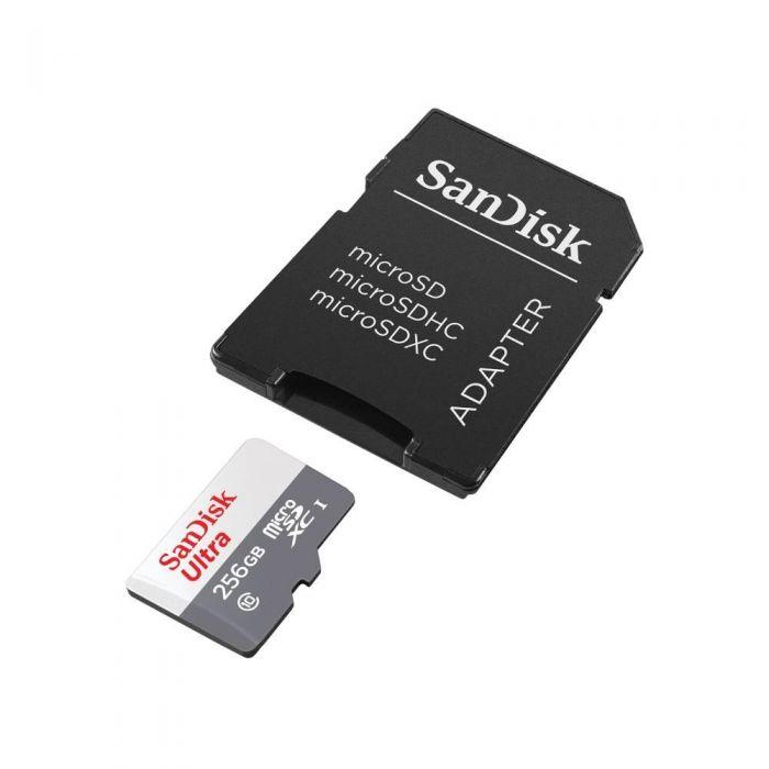 Cartão 256GB Micro SD Ultra Classe 10 Uhs-I 100MB/s com Adaptador SD - Sandisk