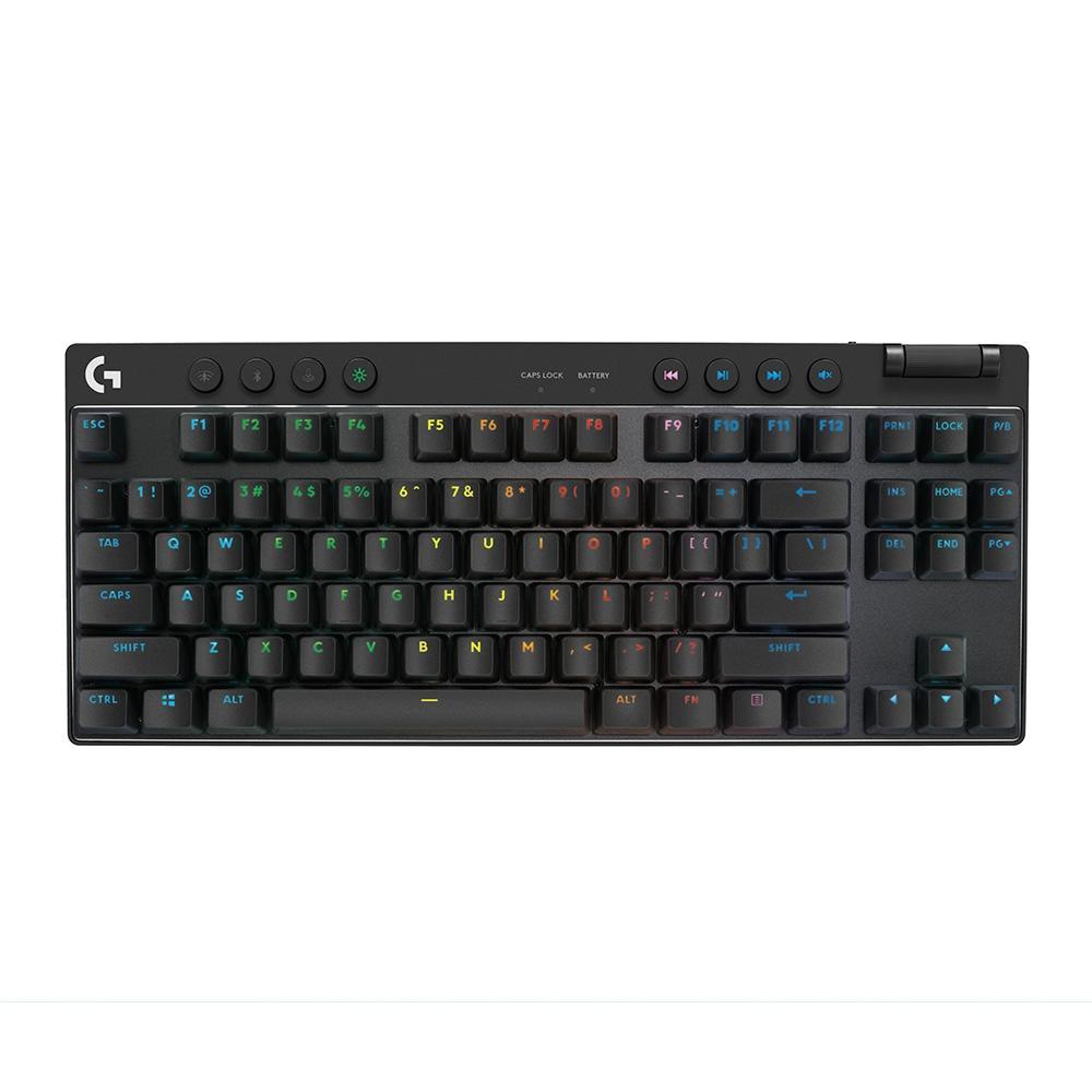 Teclado Gamer sem Fio Logitech G Pro x com Design Tkl, Us, RGB LightSync, Switch Gx Brown Tactile