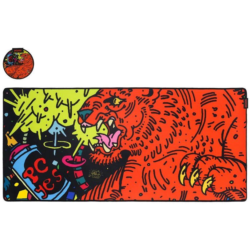 Mousepad Gamer PCYes Tiger Extended 900x420mm