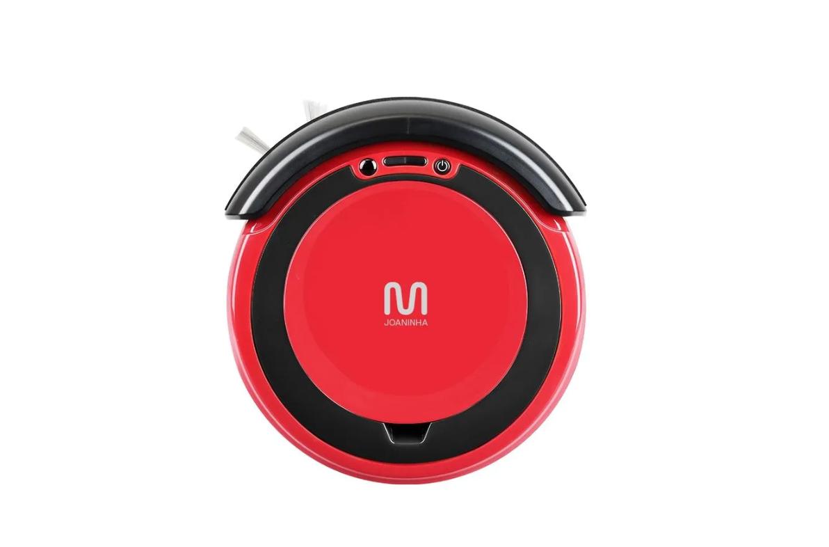 Aspirador Robô Joaninha, Bivolt, Varre, Aspira, Passa Pano, Ideal para Pets, Anti-Queda, Bivolt- HO441