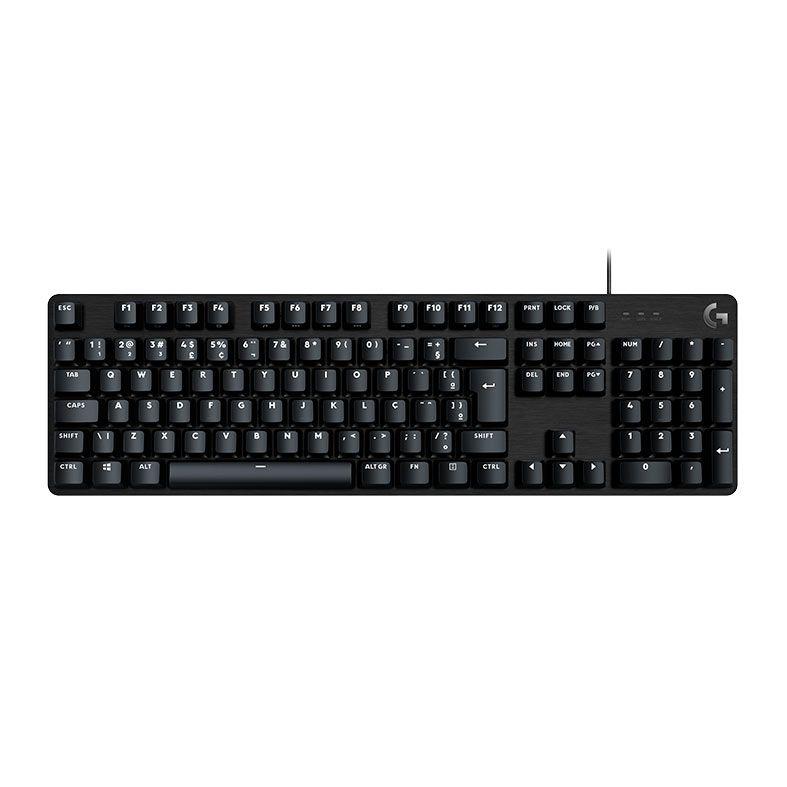 Teclado Gamer Mecânico com Fio Logitech G413 se, USB, Anti-Ghosting, ABNT2, Preto - 920-010554