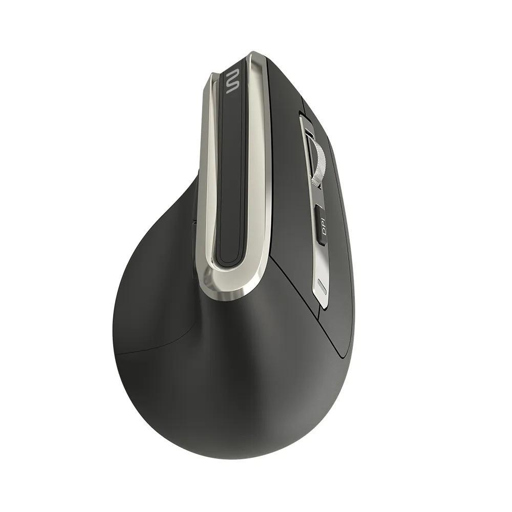 Mouse sem Fio Multilaser, Ergonômico, Vertical, Bluetooth, USB, 3200 DPI Ajustável, 6 Botões, MS900