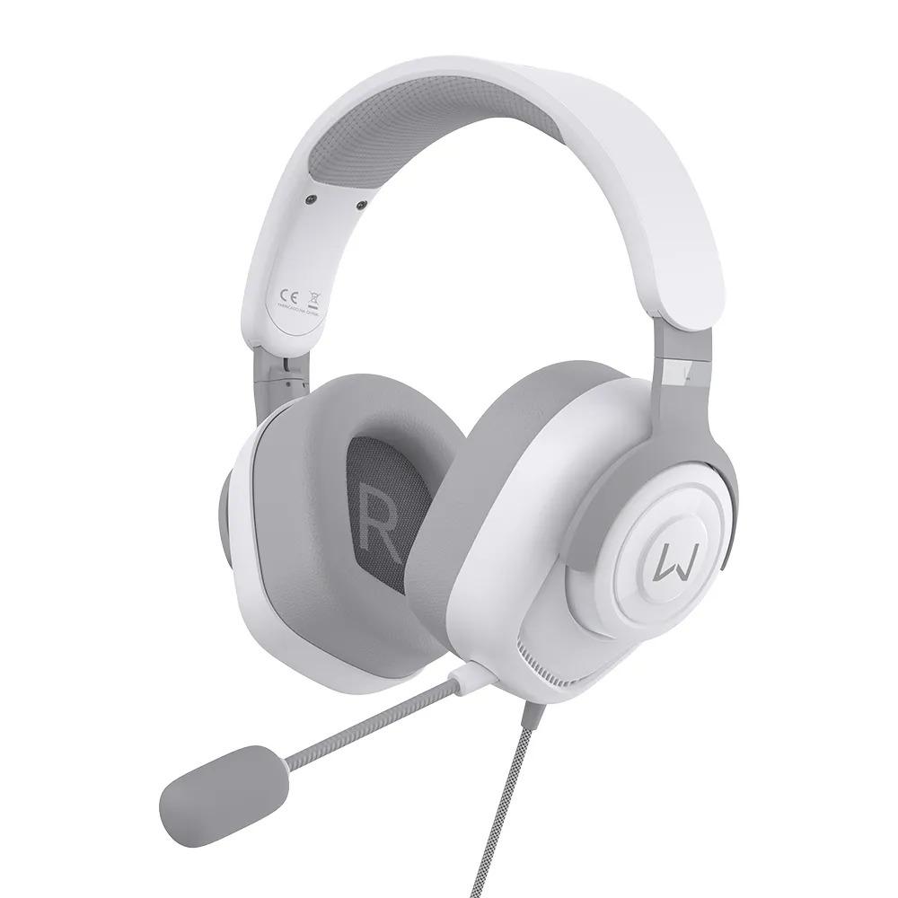 Headset Gamer com Fio Warrior Huginn Branco, PH700