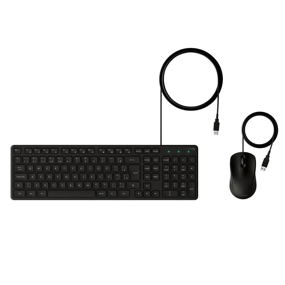 Teclado e Mouse Intelbras CCI20 com Fio - Preto