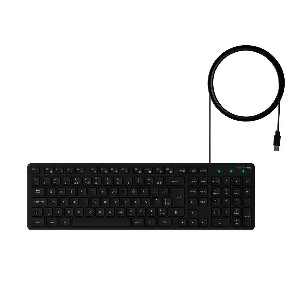 Teclado USB Intelbras TCI10 ABNT2 - Preto