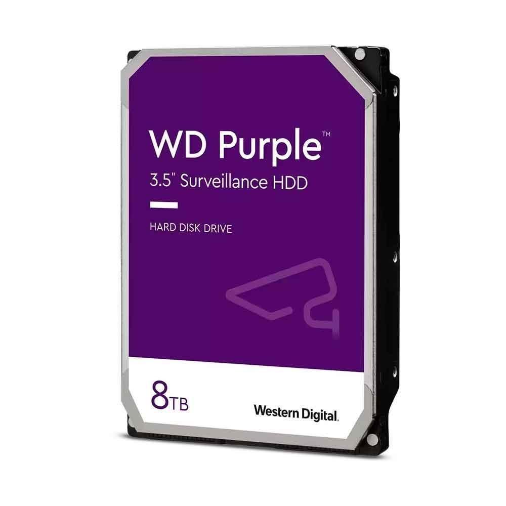Hard Disk SATA III 8TB 5640RPM 256MB WD Purple Surveillance para DVR