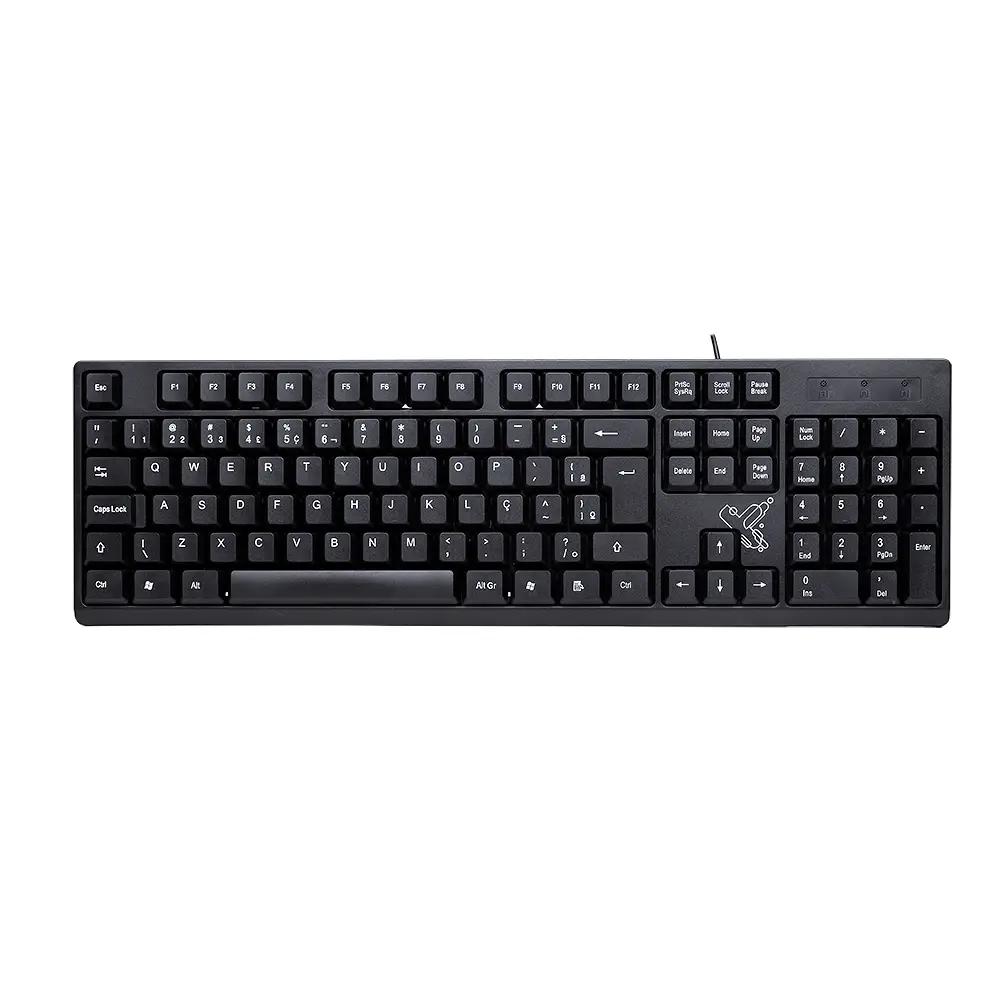 Teclado com Fio Maxprint Universitario, USB, Cabo 1,35m, Padrão ABNT2, 60000140