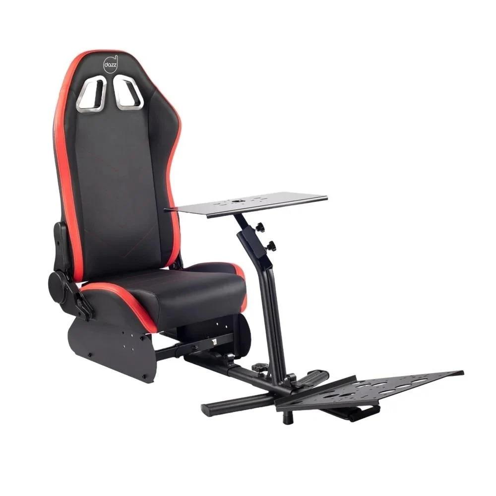 Cockpit Gamer Monza para Volantes com Assento, Dazz - Preto/Vermelho