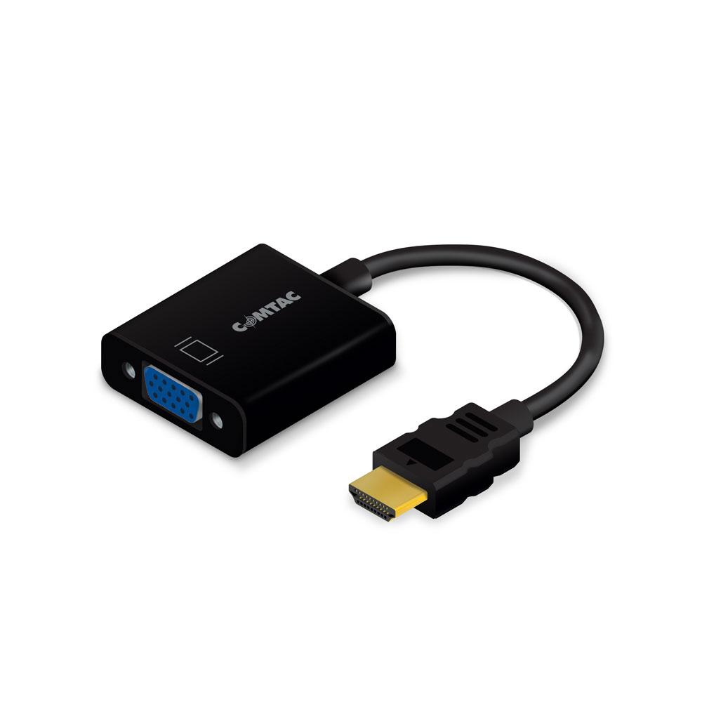Cabo Conversor de HDMI para VGA + Áudio - Comtac