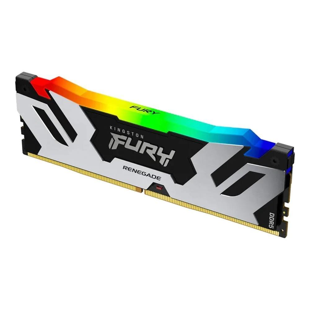 Memória 48GB DDR5 6000MHz CL32 Kingston Fury Renegade RGB Prata para Desktop