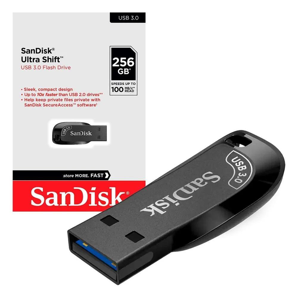 Pen Drive 256GB USB 3.1 Ultra Shift Sandisk