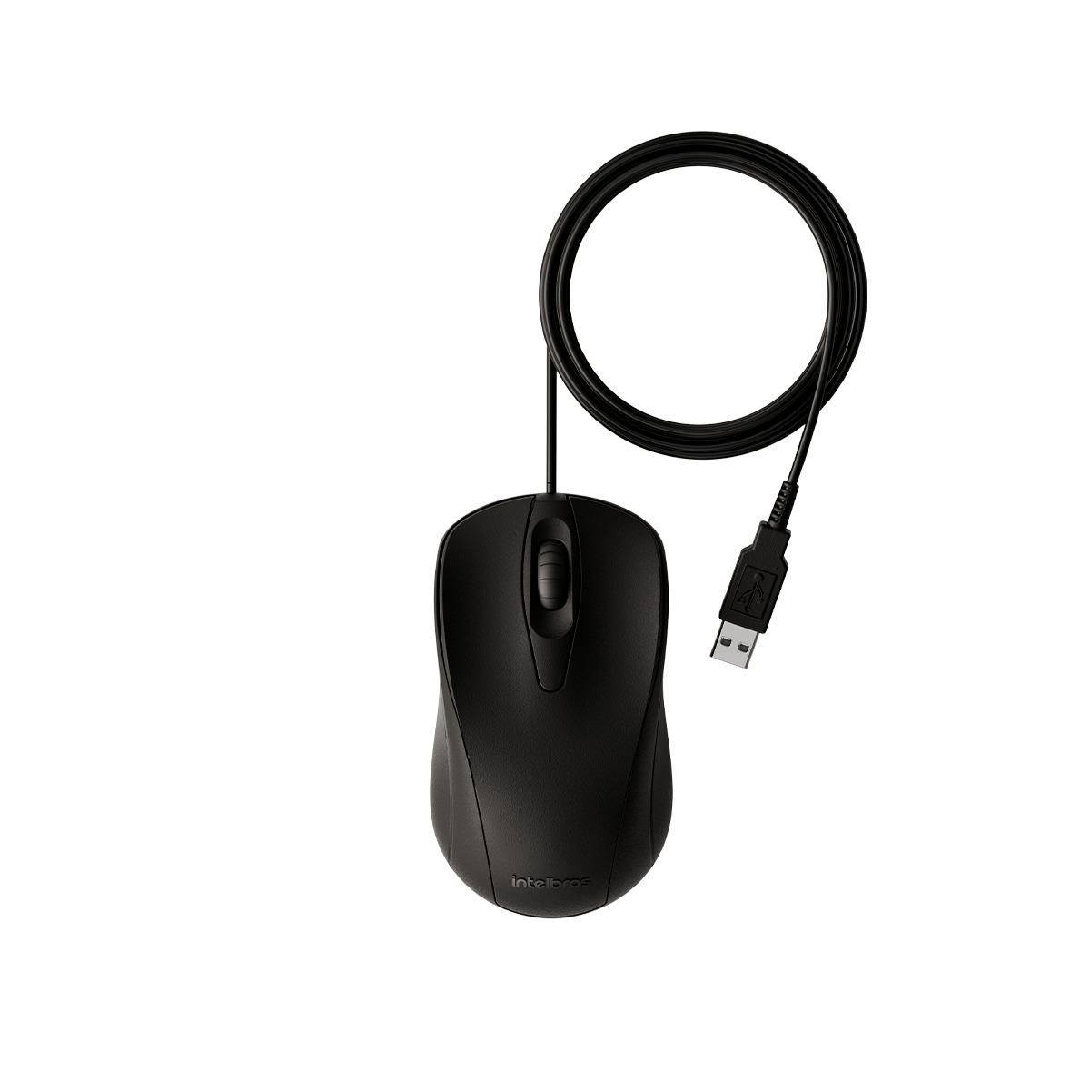Mouse USB Intelbras MCI10 - Preto