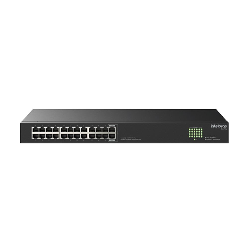 Switch Não Gerenciavel 24P Gigabit Ethernet 10/100/1000 Sg 1224G - Intelbras