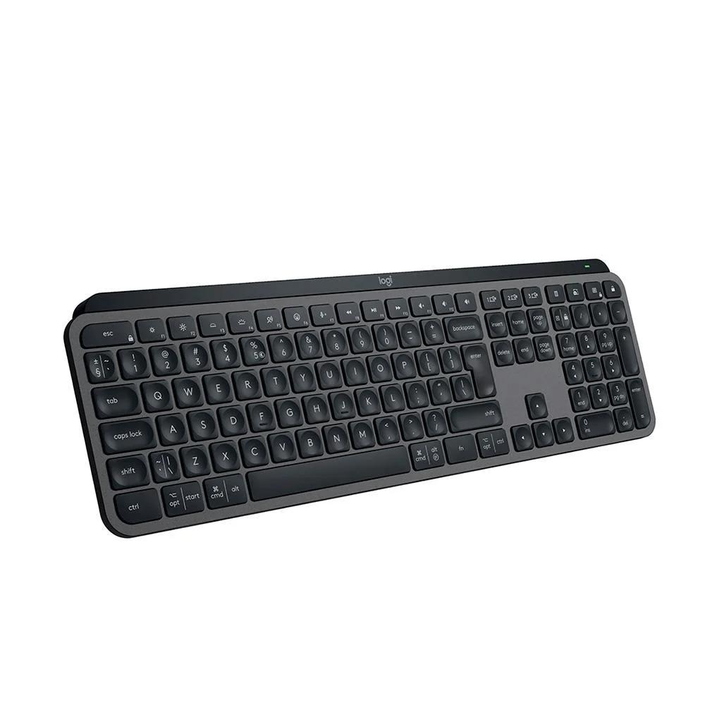 Teclado sem Fio Logitech Mx Keys S, Iluminação Inteligente, Bluetooth, USB, Logi Bolt, Recarregável