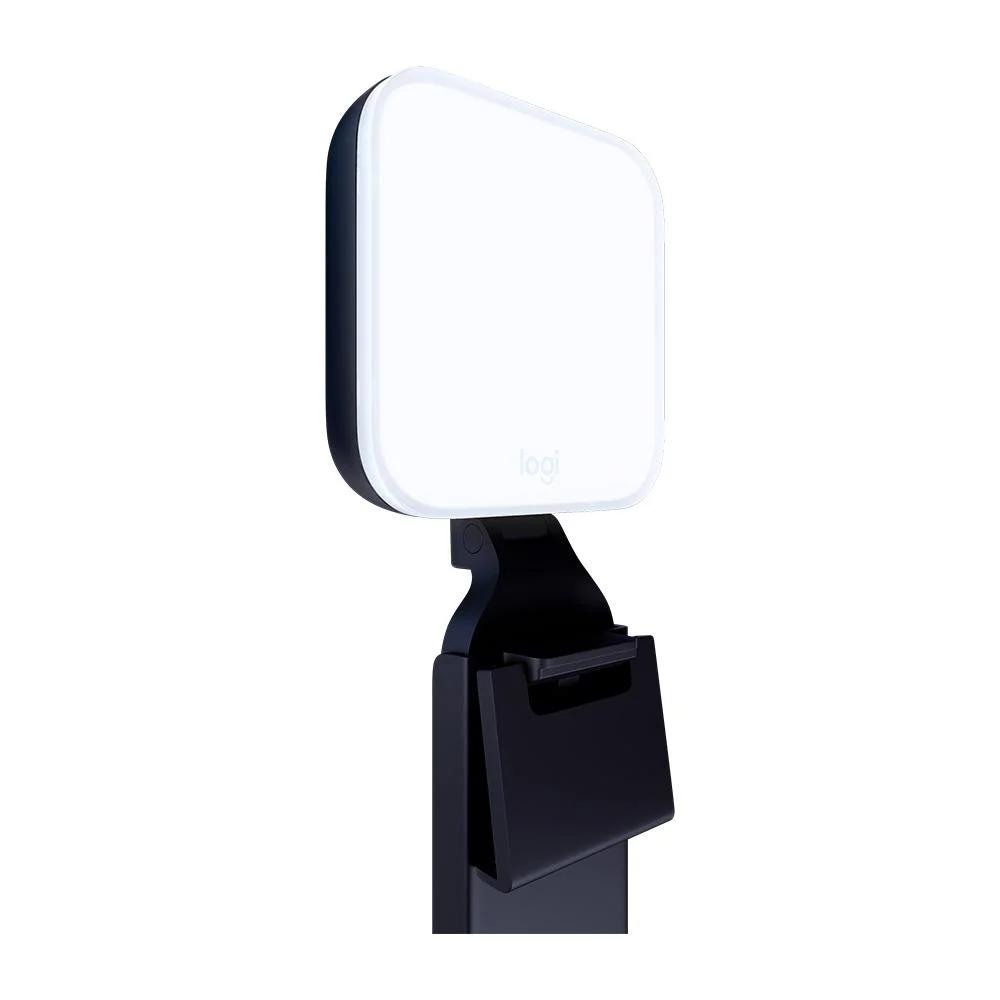 Iluminador LED Logitech Litra Glow,tecnologia Truesoft, Braço Ajustável, Controle por App, PC/Mac