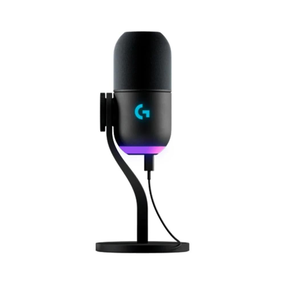 Microfone Gamer Logitech G Yeti Gx, RGB LightSync, USB Plug And Play, Streaming - Preto